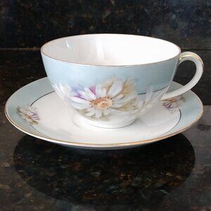 MOSCHENDORF FACTORY PM BAVARIA GERMANY TEA CUP FLOWER DAISY PORCELAIN